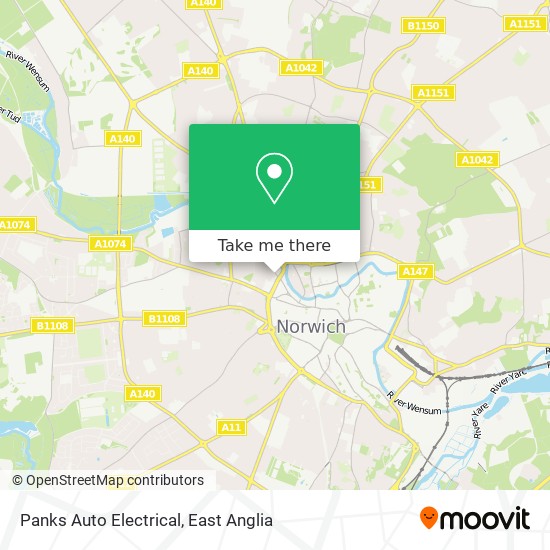 Panks Auto Electrical map