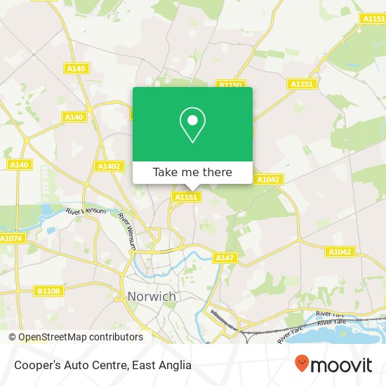 Cooper's Auto Centre, 248 Silver Road Norwich Norwich NR3 4 map