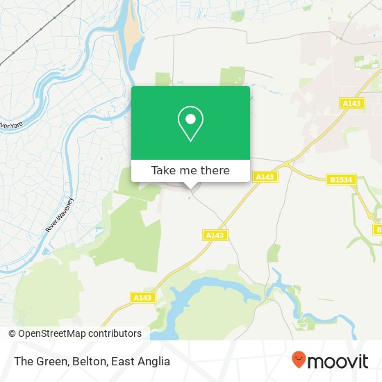 The Green, Belton map