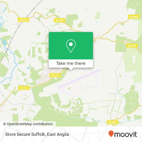 Store Secure Suffolk, Thompson Drive Rendlesham Woodbridge IP12 2 map