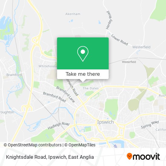 Knightsdale Road, Ipswich map