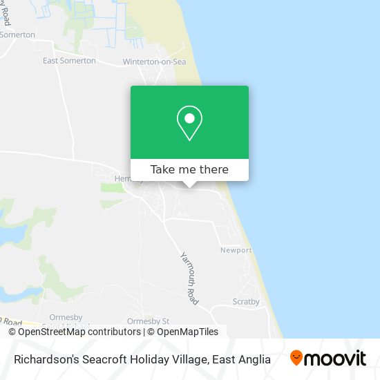 Richardson's Seacroft Holiday Village map