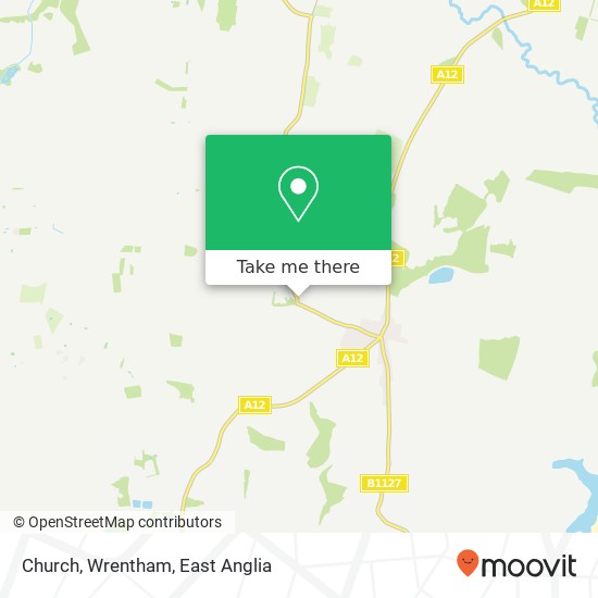 Church, Wrentham map