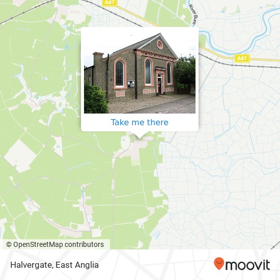 Halvergate map