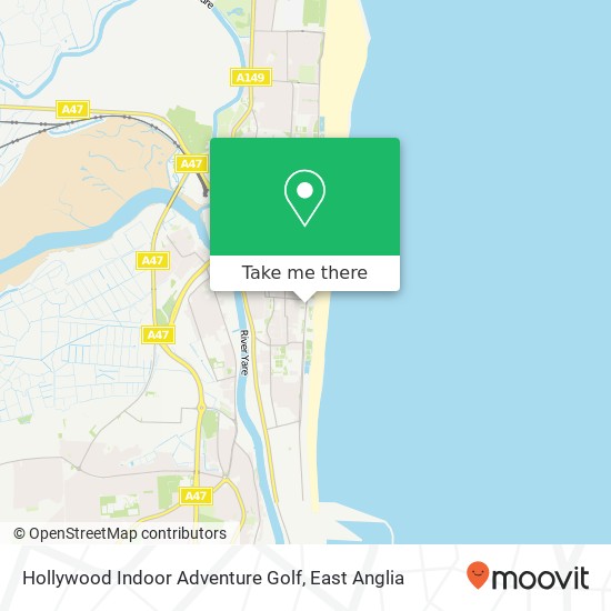 Hollywood Indoor Adventure Golf map