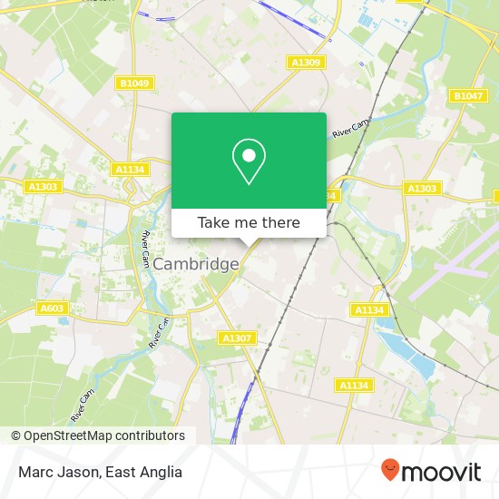 Marc Jason, 49 Burleigh Street Cambridge Cambridge CB1 1 map