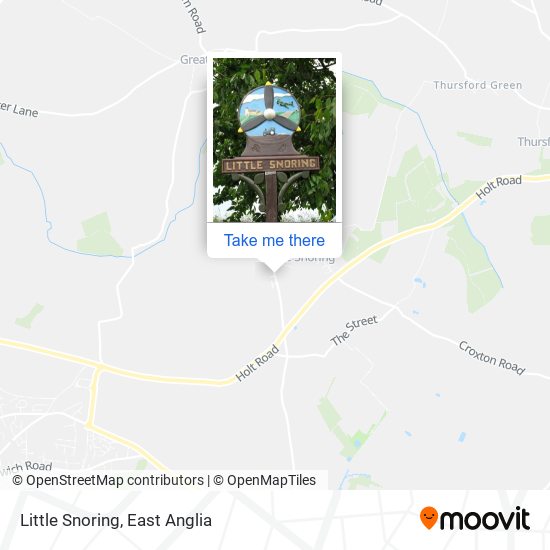 Little Snoring map