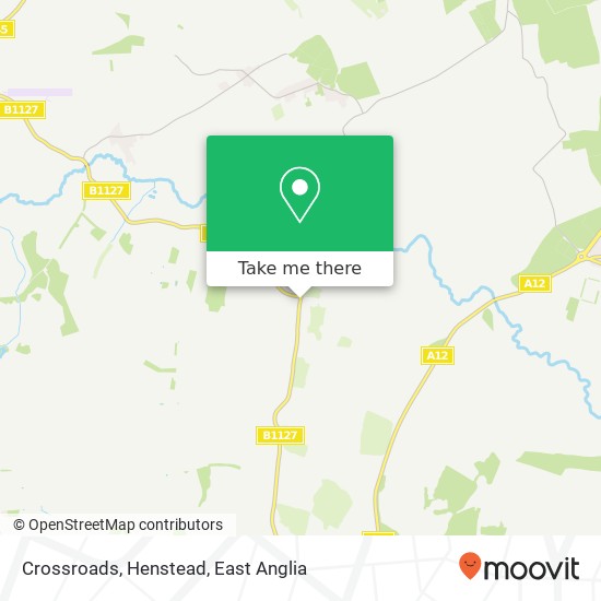 Crossroads, Henstead map