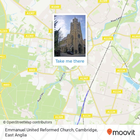 Emmanuel United Reformed Church, Cambridge, 3 Trumpington Street Cambridge Cambridge CB2 1 map