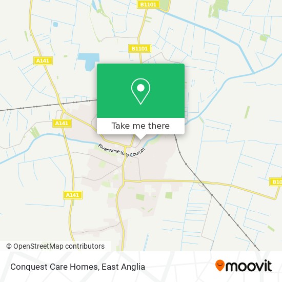 Conquest Care Homes map