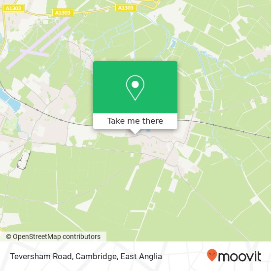 Teversham Road, Cambridge map