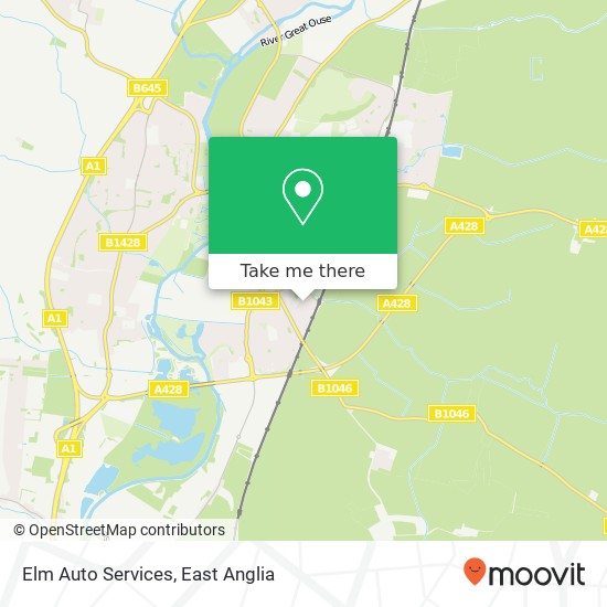 Elm Auto Services, Howitts Gardens Eynesbury St Neots PE19 2 map