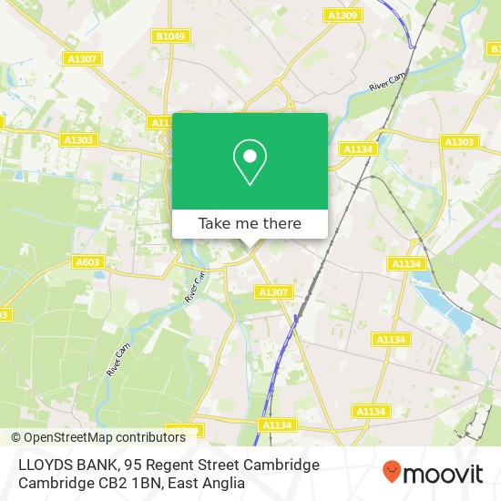 LLOYDS BANK, 95 Regent Street Cambridge Cambridge CB2 1BN map
