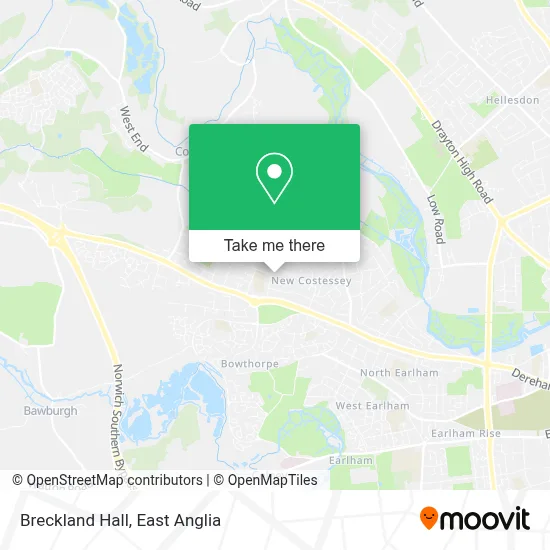 Breckland Hall map