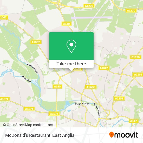 McDonald's Restaurant map