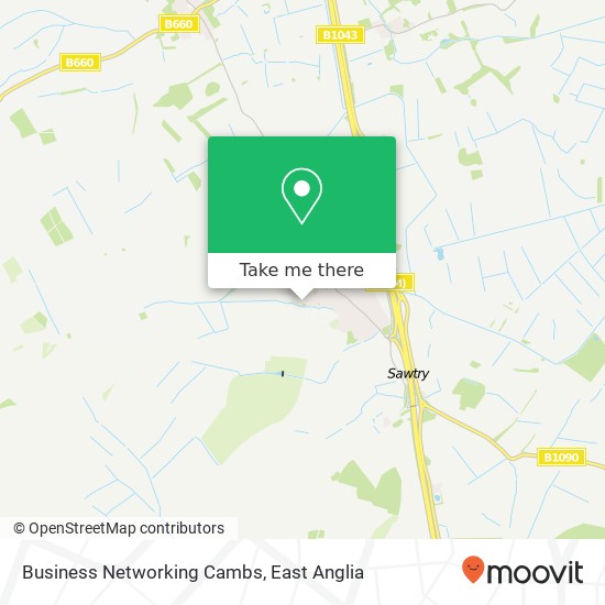 Business Networking Cambs map