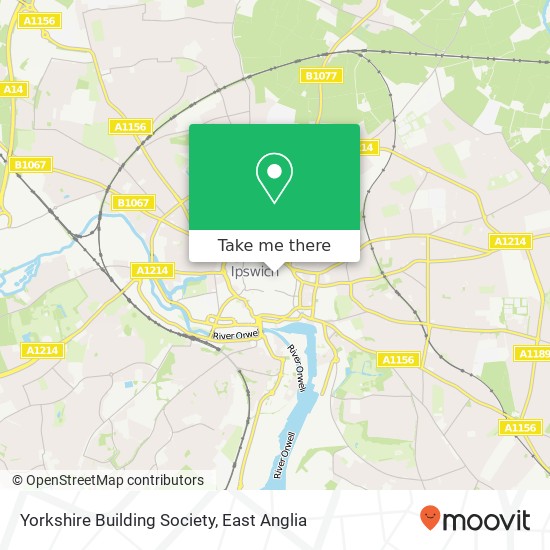 Yorkshire Building Society, 60 Tavern Street Ipswich Ipswich IP1 3AJ map