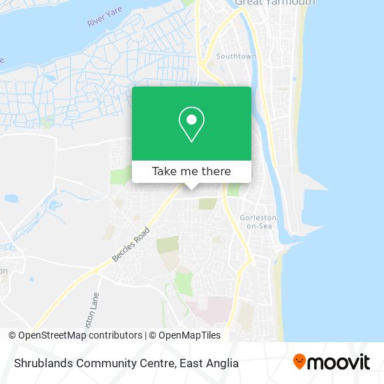 Shrublands Community Centre map