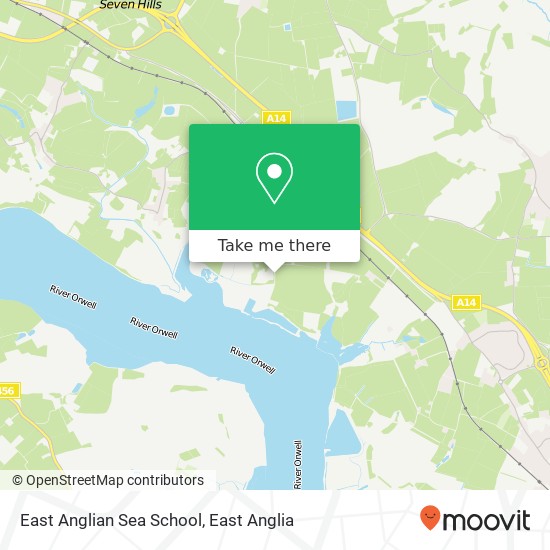 East Anglian Sea School, Suffolk Yacht Harbour Levington Ipswich IP10 0 map