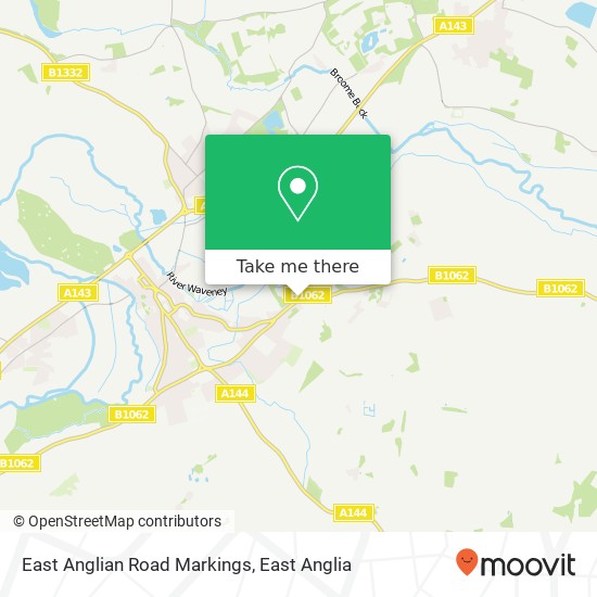 East Anglian Road Markings, 173 Beccles Road Bungay Bungay NR35 1 map