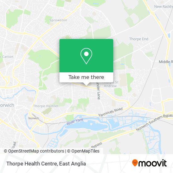 Thorpe Health Centre map