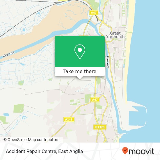 Accident Repair Centre, Morton Peto Road Great Yarmouth Great Yarmouth NR31 0 map