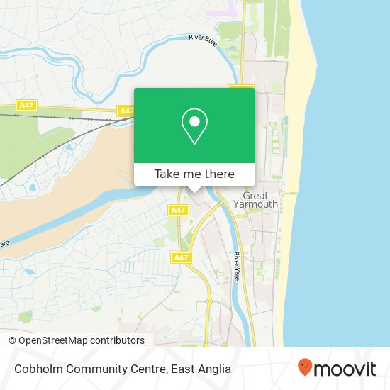 Cobholm Community Centre map