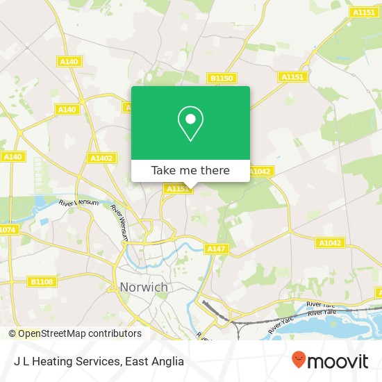 J L Heating Services, 7 Violet Road Norwich Norwich NR3 4TR map