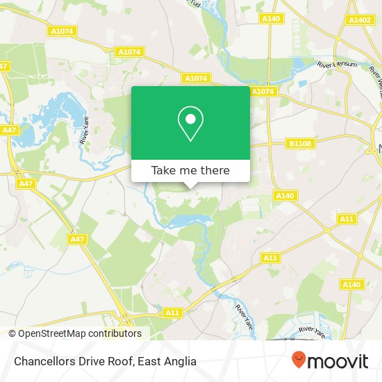 Chancellors Drive Roof, Chancellors Drive Norwich Norwich NR4 7 map