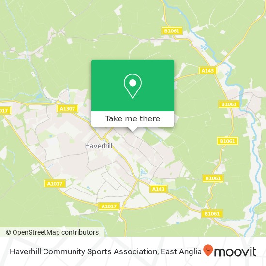 Haverhill Community Sports Association, Chalkstone Way Haverhill Haverhill CB9 0 map