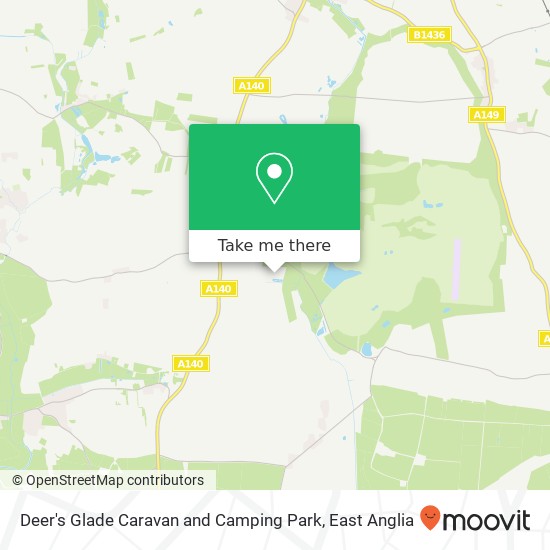 Deer's Glade Caravan and Camping Park, null map