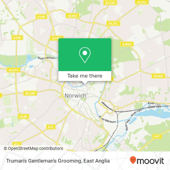 Truman's Gentleman's Grooming, 38 Elm Hill Norwich Norwich NR3 1HG map