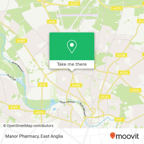 Manor Pharmacy map