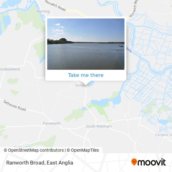 Ranworth Broad map