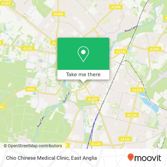 Chio Chinese Medical Clinic, 70 Regent Street Cambridge Cambridge CB2 1 map