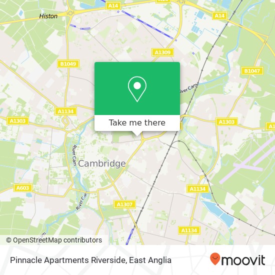 Pinnacle Apartments Riverside, Kingsley Walk Cambridge Cambridge CB5 8 map