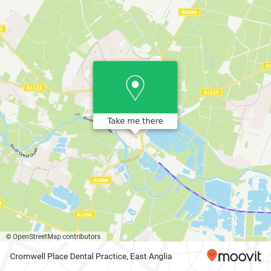 Cromwell Place Dental Practice, Cromwell Place St Ives St Ives PE27 5 map