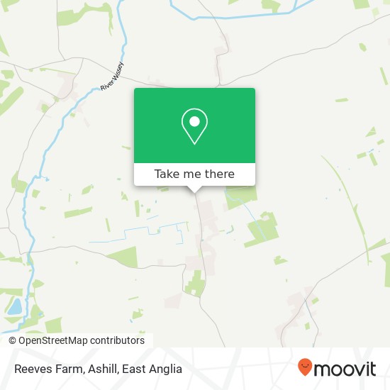 Reeves Farm, Ashill map