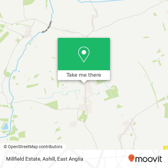 Millfield Estate, Ashill map