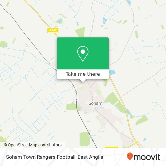 Soham Town Rangers Football, Julius Martin Lane Soham Ely CB7 5 map