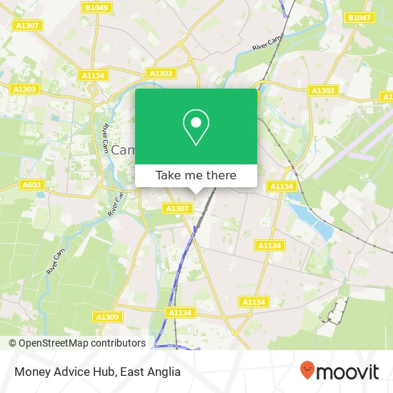 Money Advice Hub map