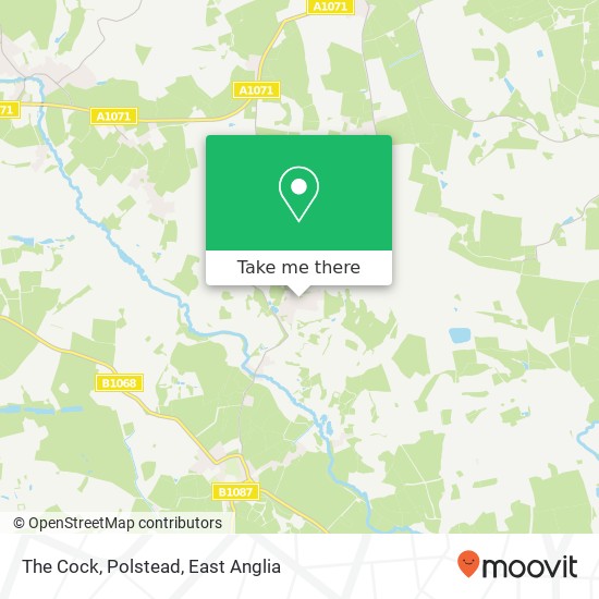 The Cock, Polstead map