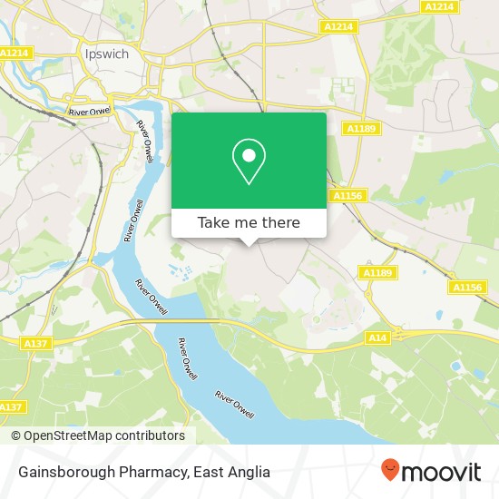 Gainsborough Pharmacy map