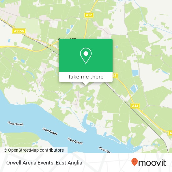 Orwell Arena Events, Bridge Road Levington Ipswich IP10 0 map