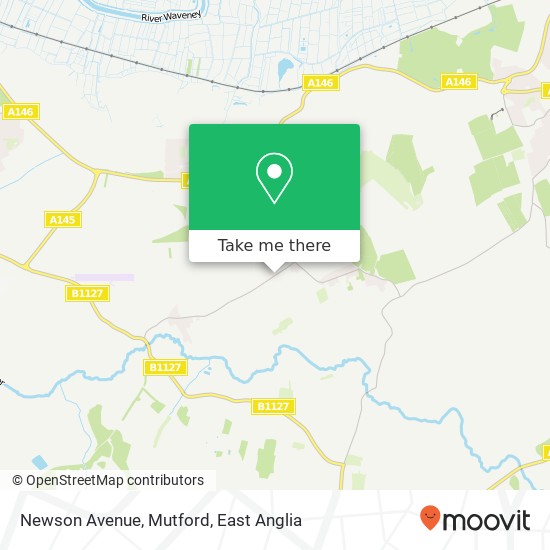Newson Avenue, Mutford map