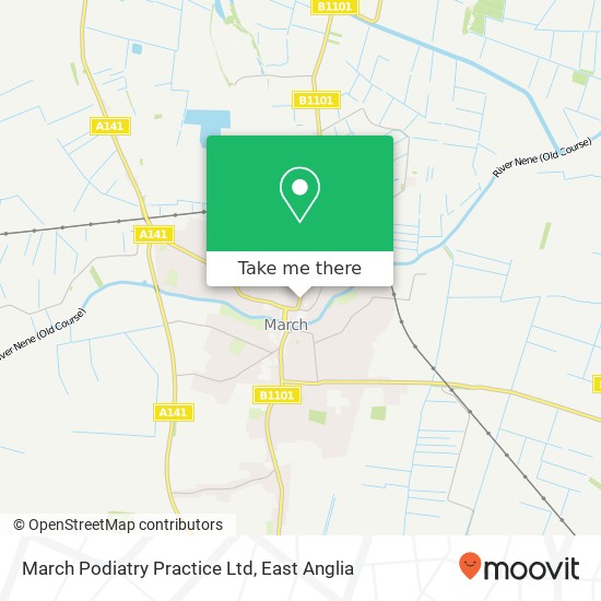 March Podiatry Practice Ltd, Station Road March March PE15 8 map
