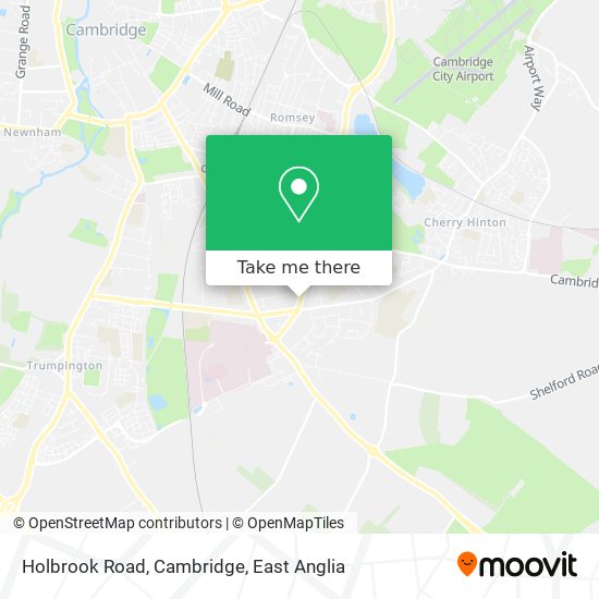 Holbrook Road, Cambridge map