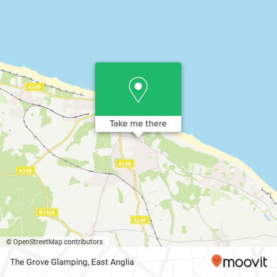 The Grove Glamping, 95 Overstrand Road Cromer Cromer NR27 0DJ map