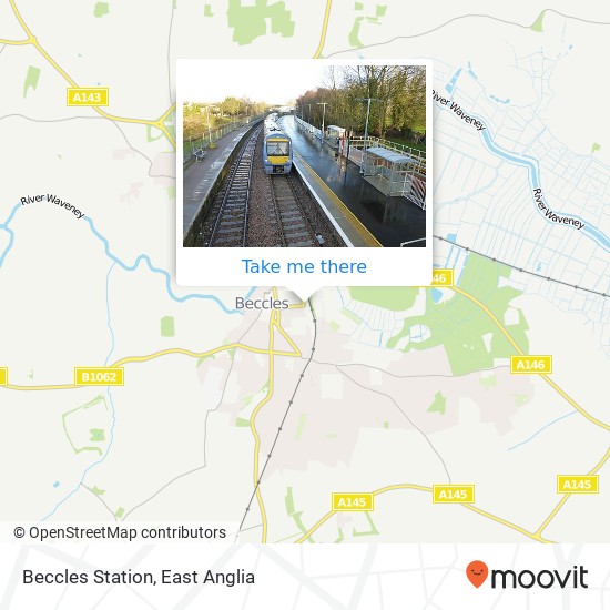 Beccles Station, Beccles Beccles map