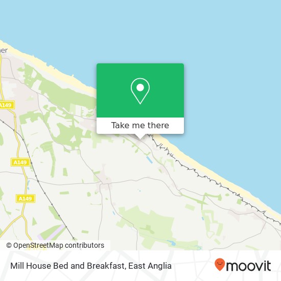 Mill House Bed and Breakfast, Mundesley Road Overstrand Cromer NR27 0 map
